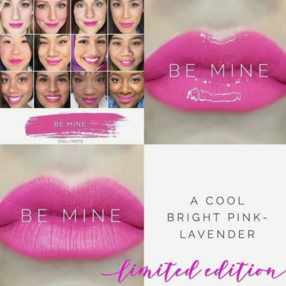 LipSense Be Mine Cool Matte Lipstick - Bright Pink Lavender